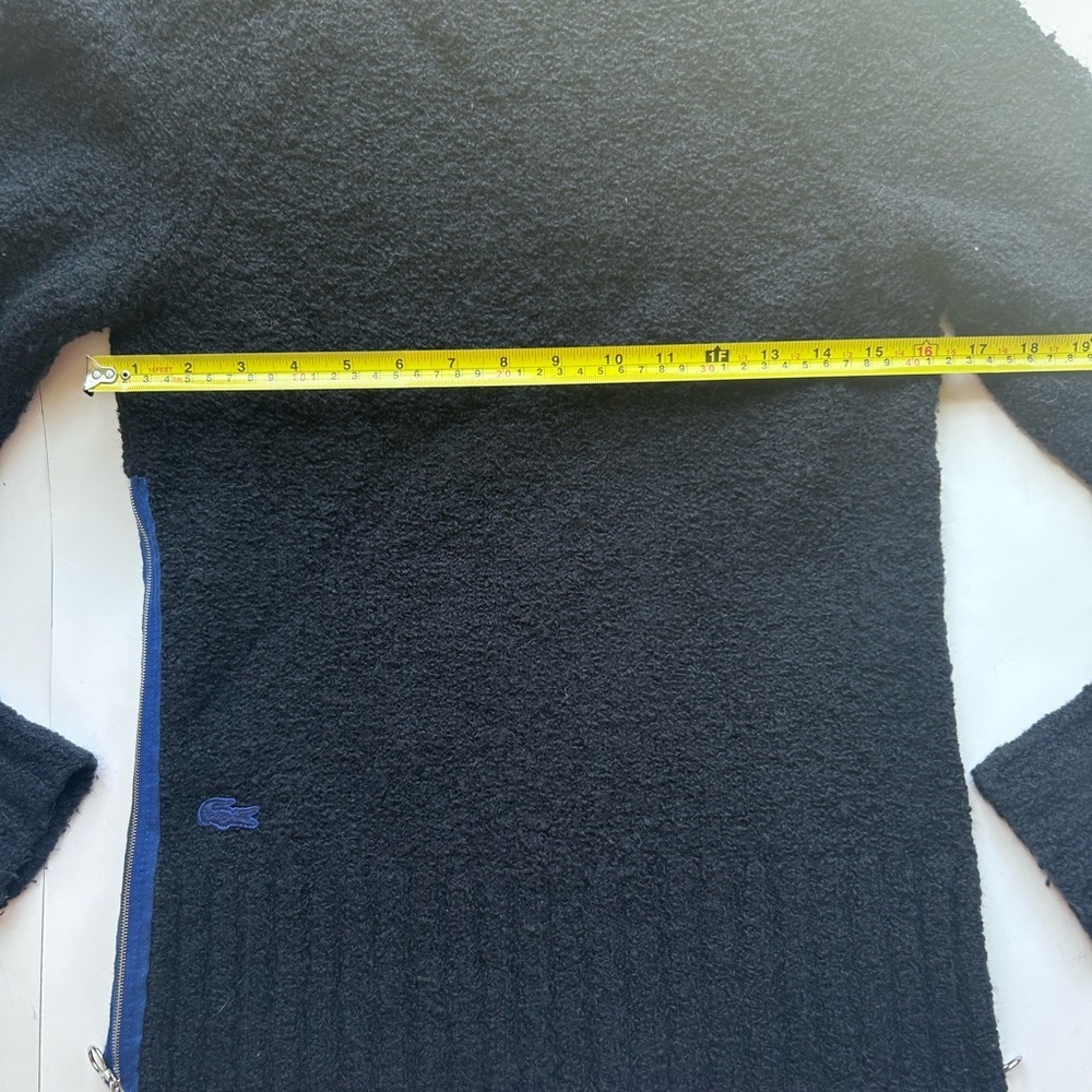 Lacoste navy blue Sweater with side zipper boucle - Picture 6 of 9